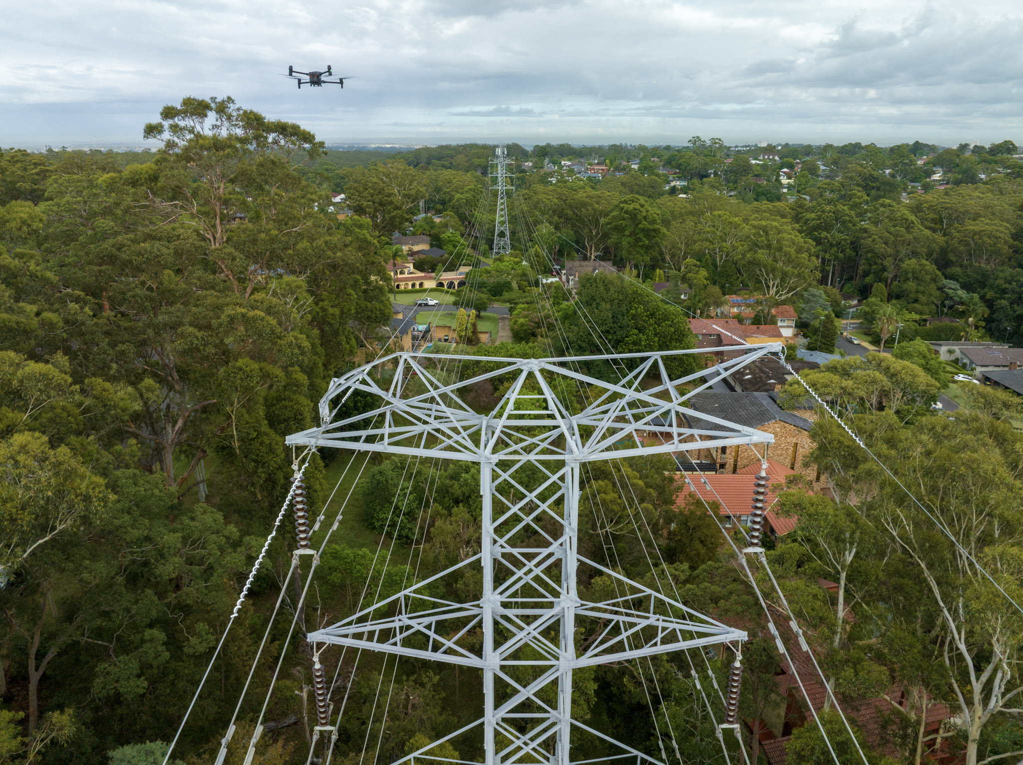 drone in operation