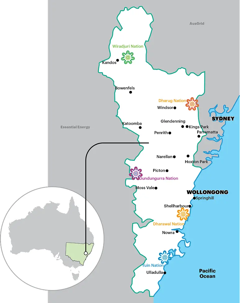 Endeavour Energy network map